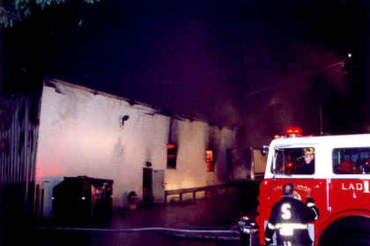 Fire Apparatus at scene of a fire