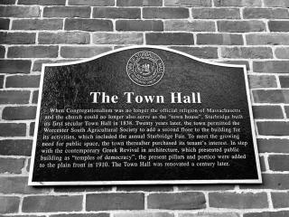 Town Hall Plaque, 2020